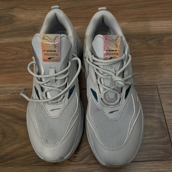 Men's PUMA RS-Fast Futurverse 11 Gray/Quarry 375618-02 Runners Sneakers NEW - Picture 2 of 5